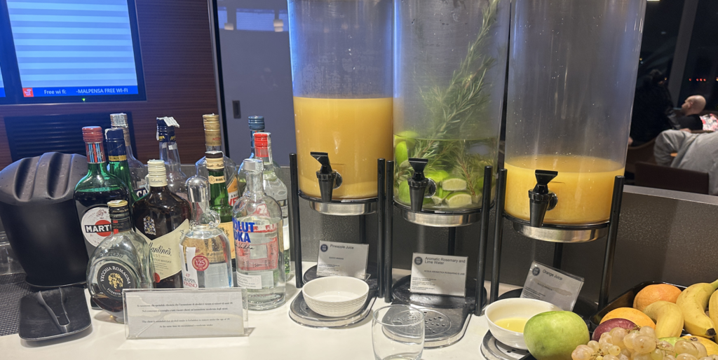 Offerta drink Sala Montale Aeroporto Malpensa